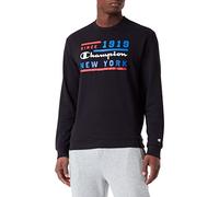 Champion Legacy Graphic Shop Authentic Powerblend Terry Crewneck Sweat-Shirt à Capuche de Yoga, Nero, M Homme