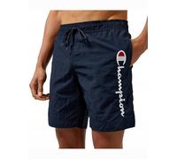Champion Legacy Icons Beachshorts Crinkle Taslon Contrast Logo Bermuda Maillot de Bain, Bleu Marine, M Hommes