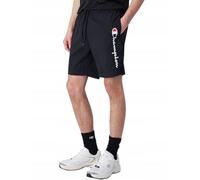 Champion Legacy Icons Beachshorts Crinkle Taslon Contrast Logo Bermuda Short Noir L Homme SS24, Noir, L