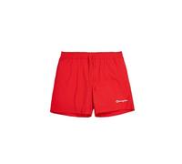 Champion Legacy Icons Beachshorts Crinkle Taslon Small Script Logo Maillot de Bain, Rouge, XL Hommes
