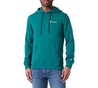 Champion Legacy Icons-Heavy Spring Terry Small Script Logo Sweatshirt à Capuche, Vert forêt, M Homme