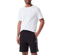 Champion Legacy Icons Pants-Vertical Logo Athletic Jersey Combed Bermuda Shorts, Noir Blanc, M Men's