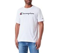 Champion Legacy Icons-S/S Crewneck T-Shirt, Blanc, XL Men's