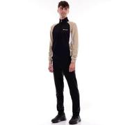 Champion Legacy Icons Survêtement léger Powerblend Terry Small Script à col montant et fermeture éclair intégrale pour homme, noir/beige, S