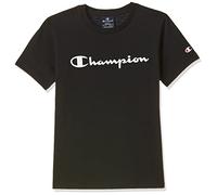 Champion Legacy Icons W Relaxed Vertical Logo S/S Crewneck Robe décontractée, Noir, XS Femme