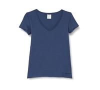 Champion Legacy Minimalist Resort W-Regular S/S V-Neck T-Shirt, Bleu Maritime, Medium Femme