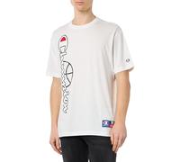 Champion Legacy Modern Basket Graphic S/S Crewneck T-Shirt, Gris Clair, M Homme SS24, Gris Clair (ral 7035), Medium