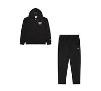 Champion Legacy Modern Sport (220379) - Poly-Cotton Rain Interlock Hooded Combinaison de sport, Noir (NBK), XS Homme FW24, Noir (NBK), XS