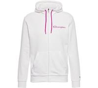 Champion Legacy Neon Spray Powerblend Terry Graphic Full Zip Sweatshirt à Capuche, Blanc, M Homme