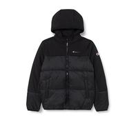 Champion Legacy Outdoor B Colorblock Hooded Veste embotie, Nero, 11-12 Ans Garçon