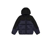 Champion Legacy Outdoor Retro Sport B (306872) -WR Ripstop Nylon Woven 40gr Hooded Veste, Bleu (BS501), 13-14 Years Garçon