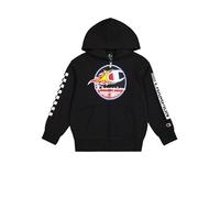 Champion Legacy Play With Graphics B (306910) - Polaire à capuche ultra-légère et compacte en polypolaire avec fermeture éclair complète, Nero (NBK), 5-6 ans (XS) Bambino FW24