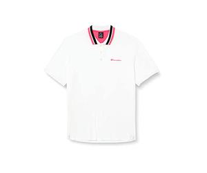 Champion Legacy Polo Gallery Special Light Cotton Piqué Neon Spray, Blanc, Large Hommes