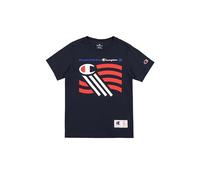 Champion Legacy Retro Sport B (306854) - T-shirt graphique SS Crewneck, Marine (NNY), 5-6 ans (XS) Garçons FW24
