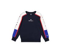 Champion Legacy Retro Sport B (306857) - Sweat-shirt à col rond en polaire compacte et ultralégère, bleu marine/blanc (NNY/WHT/CRD), 5-6 ans (XS) Garçons FW24