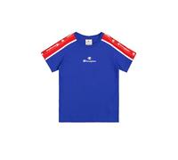 Champion Legacy Retro Sport B (306859) - T-shirt à col rond avec bande SS, bleu profond (BAI/CRD/WHT), 5-6 ans (XS) Garçons FW24