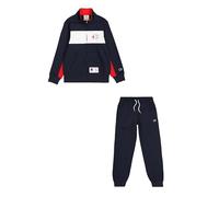 Champion Legacy Retro Sport B (306861) - Survêtement ultraléger et compact en polaire Powerblend à col haut, bleu marine/blanc (NNY/WHT), 9-10 ans (M) Garçons FW24