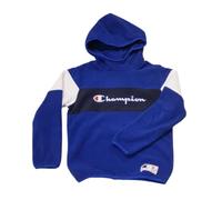 Champion Legacy Retro Sport B (306865) - Sweat à capuche en polaire filament (240gr), Bleu profond/Marine (BAI/NNY/WHT), 7-8 ans (S) Garçons FW24