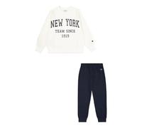 Champion Legacy Script Shop G (405044) -Ultra-Light Soft Compact Powerblend Fleece Crewneck & Rib Cuffs Survêtements de Sport, Rose (WW003), 3-4 Years Fille
