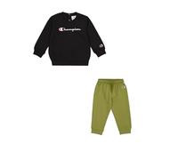 Champion Legacy Script Shop TD (306899) -Ultra-Light Powerblend Fleece Crewneck Costume, Noir (KK001), 6 Months Bébé garçon