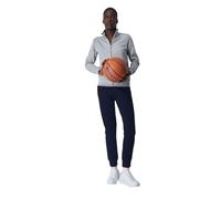 Champion Legacy Sweatsuits Heritage W-Ultralight Powerblend Fleece High-Neck/Rib Cuff Survêtement de Sport, Gris chiné Clair/Bleu Marine, L Femme