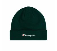 Champion Lifestyle Caps (806064) - Recycled Acrylic Knitted Yarn Embroidered Script Logo Casquette Vert Bouteille (HLG), Taille Unique Unisexe - Adulte FW24, Bouteille Verte (HLG), Taille Unique