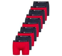 Champion Lot de 10 boxers pour homme - Couleur : rouge/bleu - Taille M, Rouge/Bleu, M