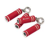 Champion Lot de 2 renforçateurs de poignée (rouge), résistance moyenne avec poignées en mousse souple, pour avant-bras et poignet, pour entraînement à domicile, soulagement du stress et