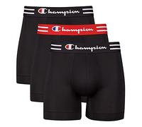Champion Lot de 3 Boxers Performance pour Homme Boxeur ajusté, Noir, XL