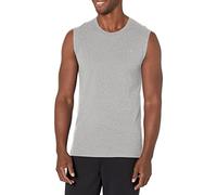 Champion Men's Classic Jersey Muscle T-Shirt, Oxford Gray, 2XL
