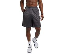 Champion Men's Long Mesh Short With Pockets,Granite Heather,LARGE