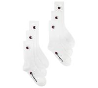 Champion Mixte Legacy Crew Socks X6 Chaussettes De Sport, Blanc1, 43-46 EU