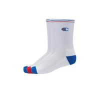Champion Mixte Socks Basics 3pk Crew Protège-Bas & Socquettes, Blanc, 35-38 EU