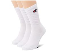 Champion Mixte Socks Basics 3pk Crew Protège-Bas & Socquettes, Blanc/Blanc, 35-38 EU