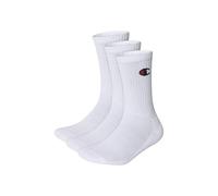 Champion Mixte Socks Basics 3pk Crew Protège-Bas & Socquettes, Blanc/Blanc, 43-46 EU