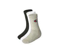 Champion Chaussettes Mixte Basics 3 paires Crew Protège-bas & Socquettes Gris/Blanc/Noir 35-38 EU