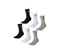 Champion Chaussettes mixtes Basics 6 paires Crew Protège-bas & Socquettes Gris/Blanc/Noir 35-38 EU