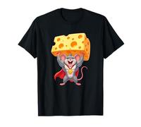 Champion Mouse soulevant Un Super héros géant au Fromage T-Shirt