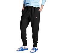 Champion Pantalon de Jogging inversé pour Homme - Pantalon de Jogging à Tissage inversé, Noir/Logo C, 24-28