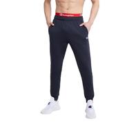 Champion Pantalon de Jogging Powerblend en Polaire pour Homme (Standard ou Grand et Grand), Bleu Marine - Logo C Patch, XX-Large