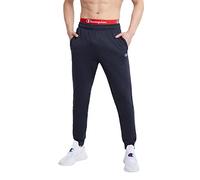 Champion Pantalon de Jogging Powerblend Graphic survêtement, Bleu Marine-Logo C Patch, XX-Large Homme