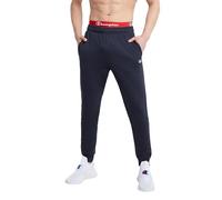 Champion Pantalon de Jogging Powerblend Graphic survêtement, Bleu Marine, XL Femme