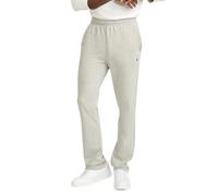 Champion Pantalon de survêtement léger en Jersey à Bas Ouvert pour Homme, Logo Oxford Gris C Patch, M