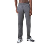 Champion Pantalon de survêtement léger en Jersey pour Homme avec Bas Ouvert, Granite chiné, 34-37