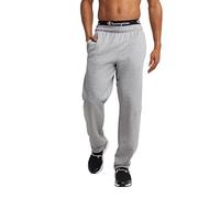 Champion Pantalon en Polaire Powerblend à Bas Ouvert, Logo Oxford Gris C Patch, XX-Large Homme