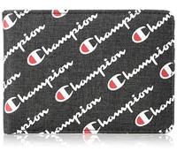 Champion Portefeuille Graphique pour Homme, Taille Unique, Noir/Logo écarlate, Taille Unique