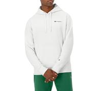 Champion, Powerblend, Fleece Hoodie, Comfortable Men's Sweatshirt, Script Logo (Reg. Or Big & Tall) Capuche, Blanc-Y08160, XL Homme