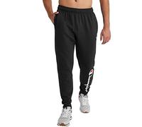 Champion, Powerblend, Fleece Joggers, Comfortable Sweatpants for Men (Reg. Or Big & Tall) Pantalon de survêtement, Script Noir, Taille XL Homme