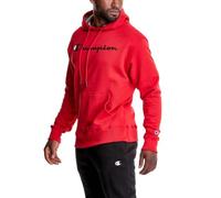 Champion Sweat à capuche Powerblend – Polaire confortable – Script rouge de l'équipe – 4X-Large