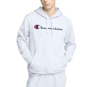 Champion – Sweat à capuche Powerblend polaire – Coupe standard, Logo – Gris Oxford Script XL Homme